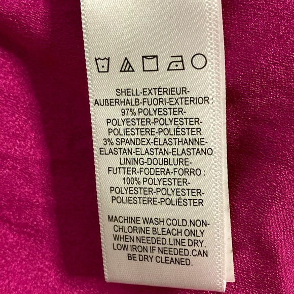 NWT Dress the Population Mackenzie Hibiscus Twist Back Mini Dress - Sz S - Picture 8 of 9